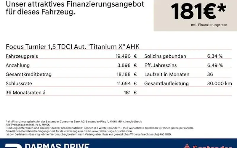 Gebraucht Ford Focus Titanium X 116 PS (85 kW) 2023 Weiß Kombi