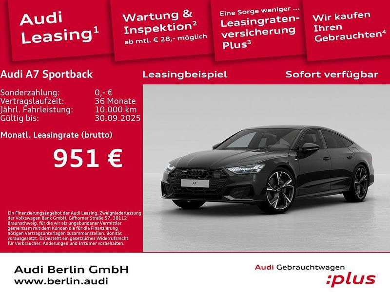 Mythosschwarz metallic Gebraucht 2025 Audi A7 Sportback Ambiente Kleinwagen | 80.990 € - Bild 1/3