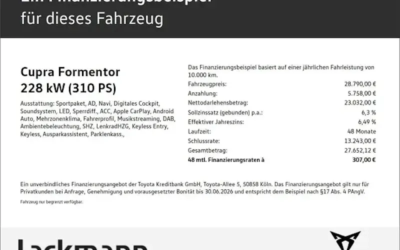 Gebraucht Cupra Formentor VZ 310 PS (228 kW) 2022 Weiß SUV