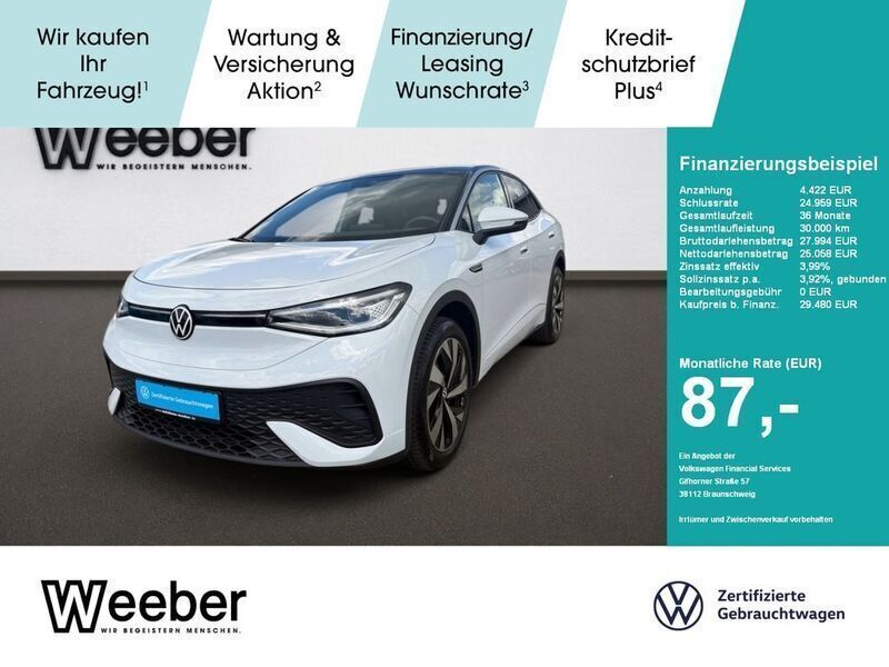Gletscherweiß (metallic) Gebraucht 2022 VW ID.5 Pro SUV | 29.480 € (Superpreis) - Bild 1/4