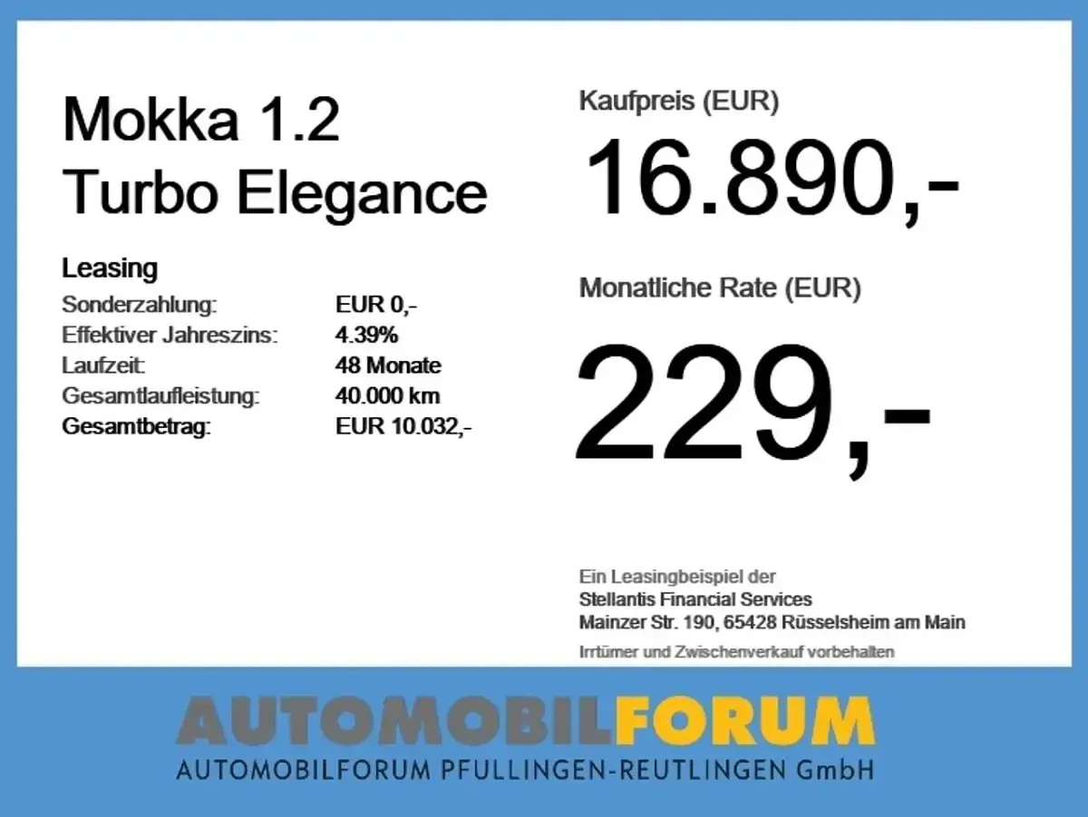 Gebraucht Opel Mokka Elegance 101 PS (74 kW) 2024 Lackierung schwarz perla nera/ SUV