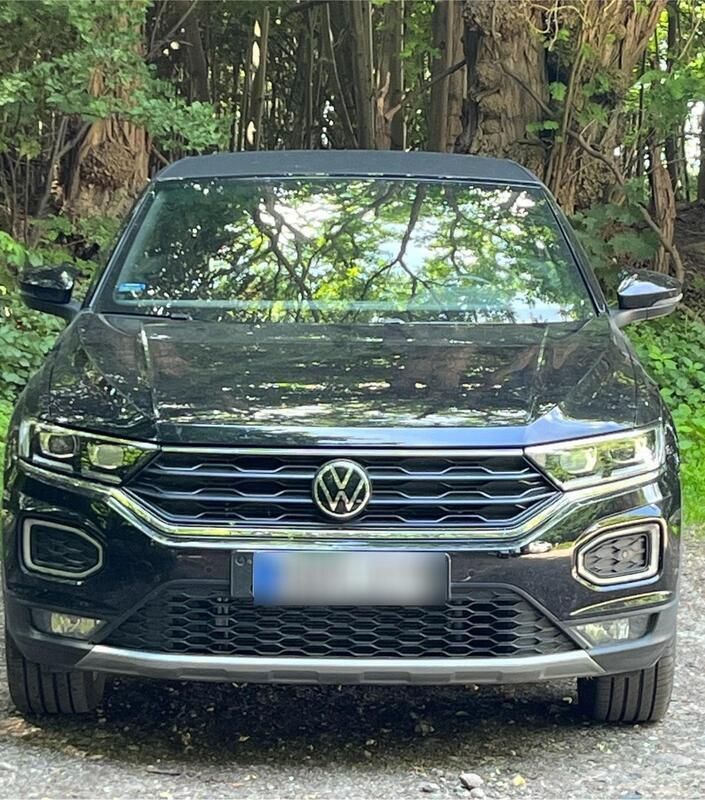 Schwarz Gebraucht 2021 VW T-Roc Cabriolet Cabrio | 24.999 € (Superpreis) - Bild 1/4