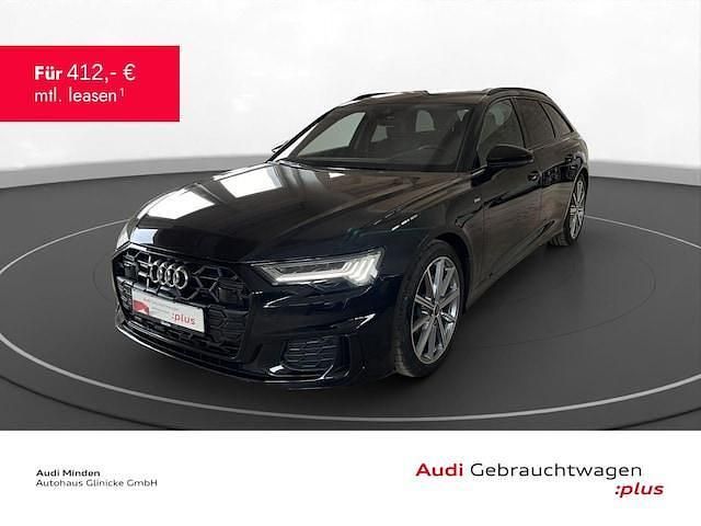 Mythosschwarz metallic Gebraucht 2024 Audi A6 S-Line Kombi | 53.480 € - Bild 1/3