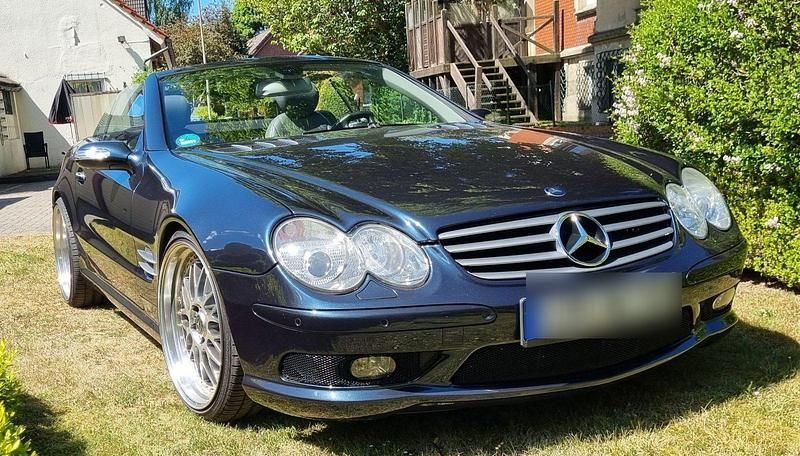 Blau Gebraucht 2006 Mercedes SL350 AMG Cabrio | 26.499 € (Teuer) - Bild 1/4