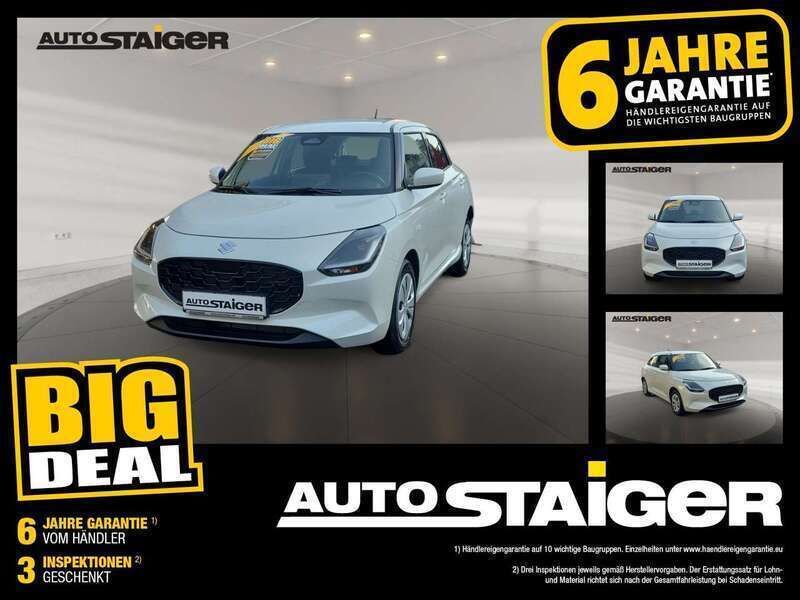 Pure white pearl metallic Neu 2024 Suzuki Swift Comfort Kleinwagen | 17.890 € - Bild 1/4