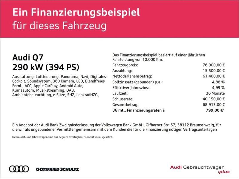 Gebraucht Audi Q7 S-Line 394 PS (289 kW) 2025 Grau SUV
