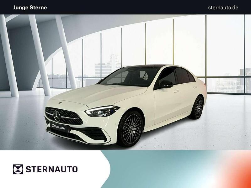 Unilack polarweiß Gebraucht 2025 Mercedes C180 AMG Limousine | 47.980 € (Teuer) - Bild 1/4