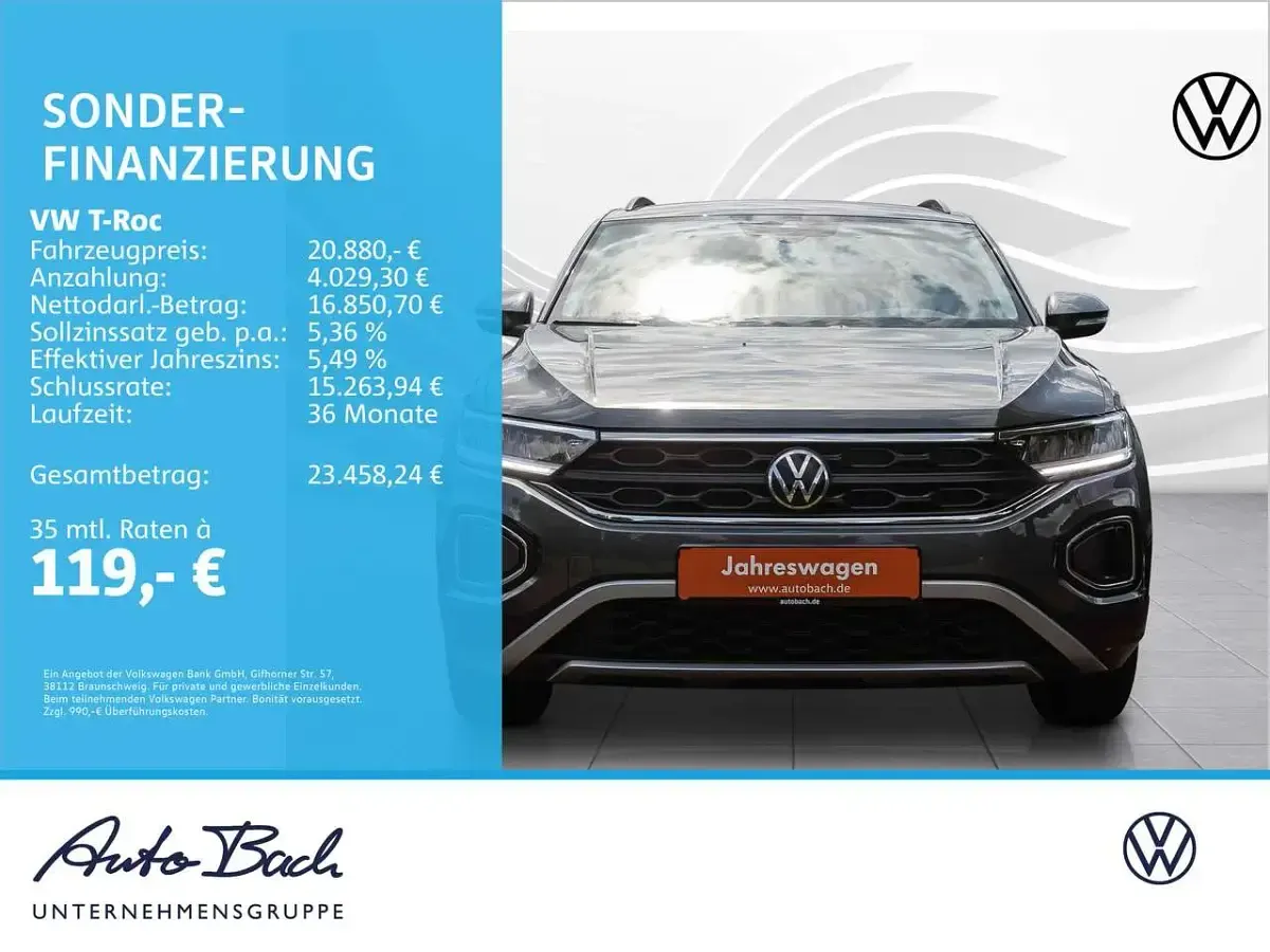 Gebraucht VW T-Roc Life 116 PS (85 kW) 2024 Indiumgrau metallic SUV