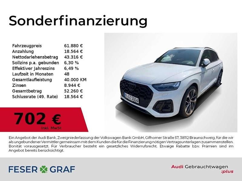 Gletscherweiß metallic Gebraucht 2024 Audi Q5 Business SUV | 61.880 € - Bild 1/4