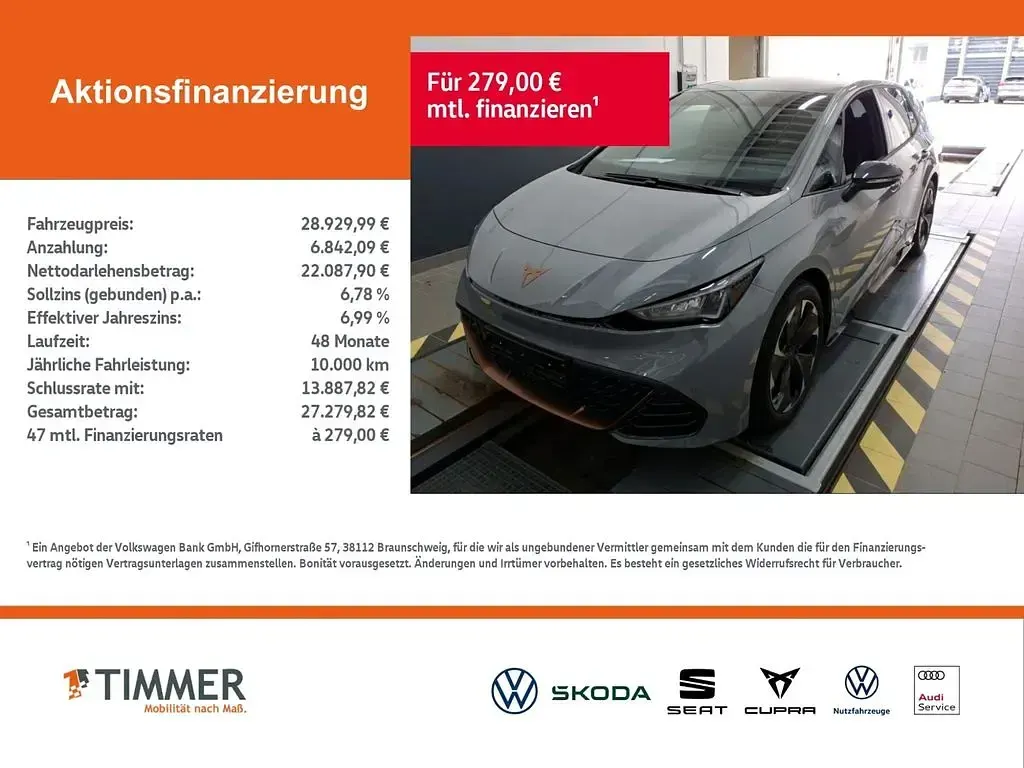 Gebraucht Cupra Born 150 kW (204 PS) 2024 Vapor grau Kleinwagen