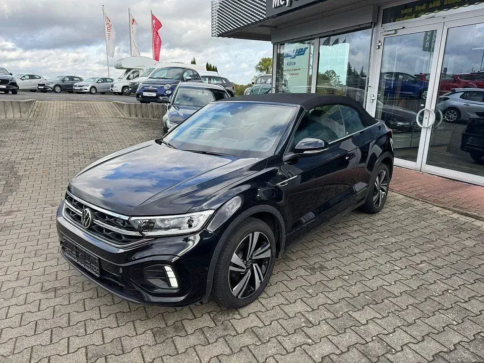 Gebraucht VW T-Roc Cabriolet R-line 150 PS (110 kW) 2022 Deep black perleffekt Cabrio