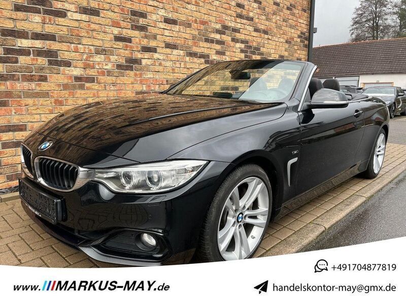 Black sapphire metallic Gebraucht 2014 BMW 435 Sport Line Cabrio | 23.888 € (Superpreis) - Bild 1/4