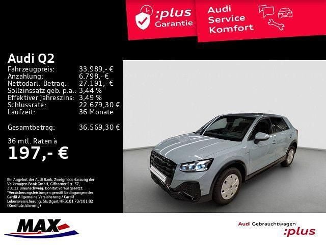 Grau Gebraucht 2025 Audi Q2 S-Line SUV | 33.989 € (Fairer Preis) - Bild 1/3