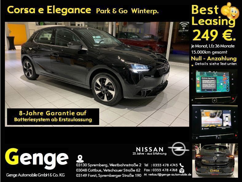 Schwarz Gebraucht 2023 Opel Corsa-e Elegance Kleinwagen | 24.890 € - Bild 1/4