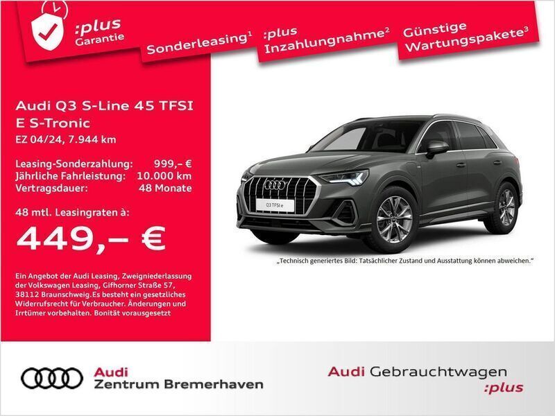 Chronosgrau metallic Gebraucht 2024 Audi Q3 S-Line SUV | 40.870 € (Fairer Preis) - Bild 1/3