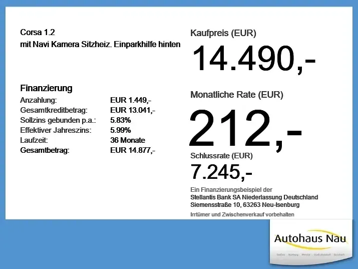 Gebraucht Opel Corsa 75 PS (55 kW) 2023 Perl blau/voltaik blau Kleinwagen