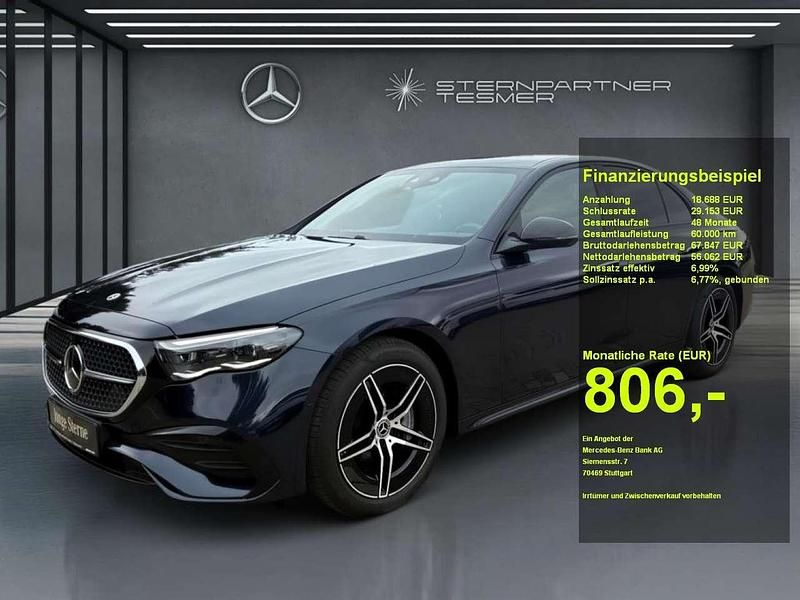 Blau Gebraucht 2024 Mercedes E450 AMG Limousine | 74.550 € - Bild 1/3