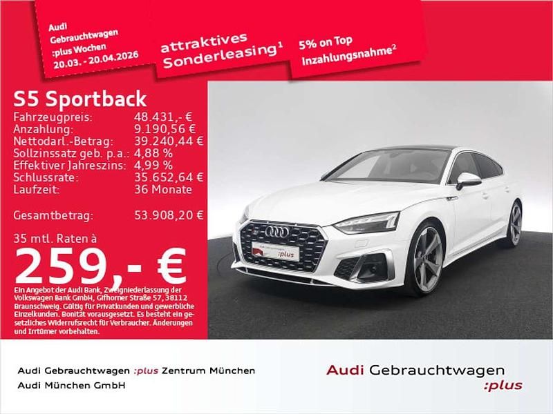 Gebraucht Audi S5 Ambiente 341 PS (250 kW) 2022 Ibisweiß Coupé