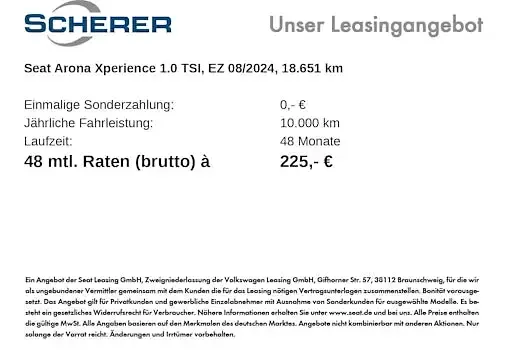 Gebraucht Seat Arona Xperience 116 PS (85 kW) 2024 Kliffgrau SUV