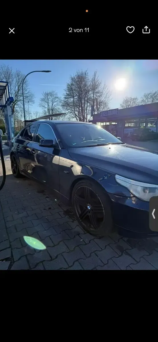Usata BMW 520 170 CV (125 kW) 2004 Blu Berlina