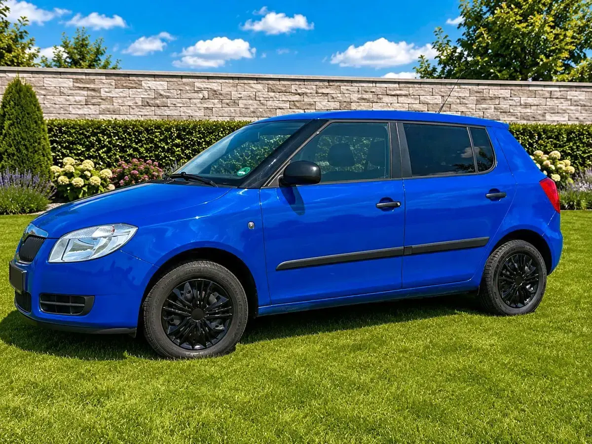 Gebraucht Skoda Fabia 64 PS (47 kW) 2009 Blau Kleinwagen
