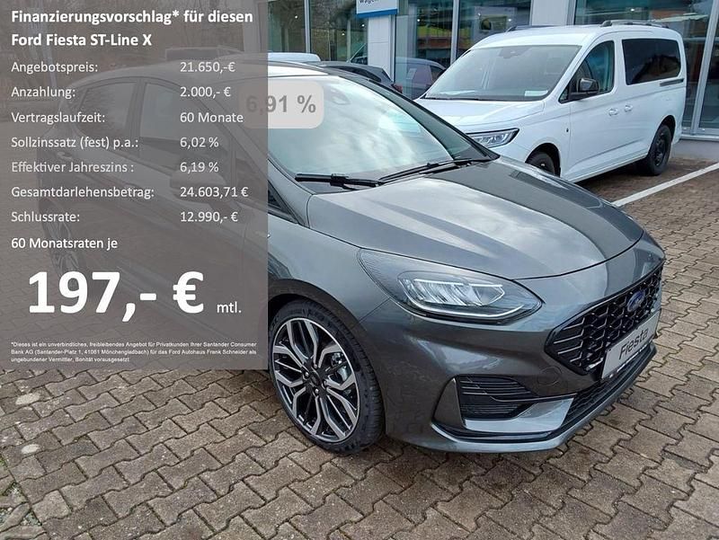 Grau Gebraucht 2023 Ford Fiesta ST-Line X Kleinwagen | 21.650 € (Fairer Preis) - Bild 1/4