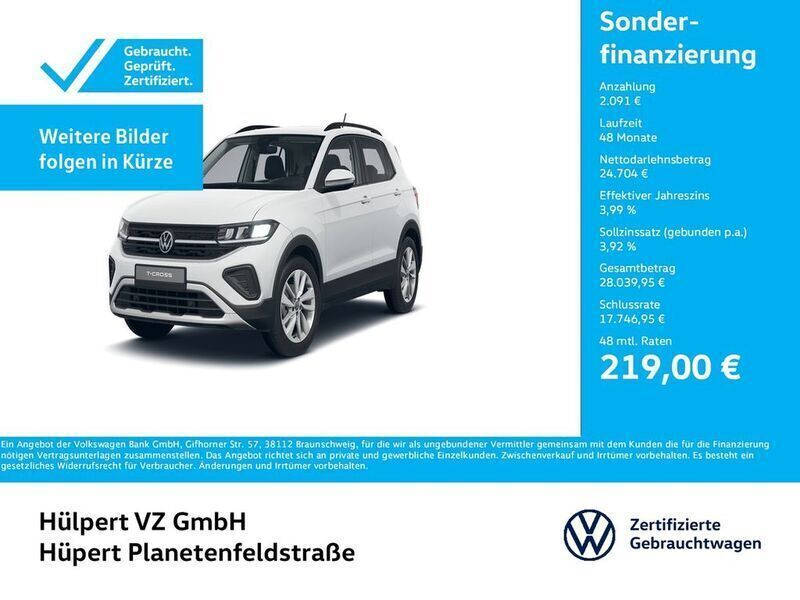 Weiß Gebraucht 2024 VW T-Cross Life SUV | 26.795 € (Fairer Preis) - Bild 1/4