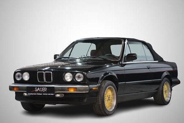 Schwarz Gebraucht 1988 BMW 325 Cabriolet Sport Line Cabrio | 24.980 € - Bild 1/4