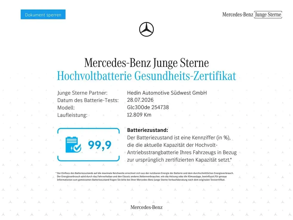 Gebraucht Mercedes GLC300de Premium 333 PS (244 kW) 2025 Rot SUV