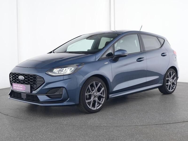 Chroma blau Gebraucht 2023 Ford Fiesta ST-Line Kleinwagen | 15.616 € (Superpreis) - Bild 1/4
