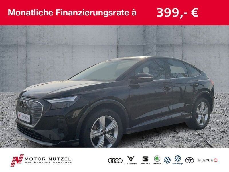 Mythosschwarz metallic Gebraucht 2023 Audi Q4 Sportback e-tron Advanced SUV | 29.950 € (Superpreis) - Bild 1/4