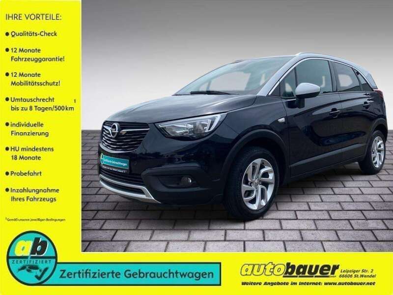 Tiefsee blau (metallic) Gebraucht 2019 Opel Crossland Innovation SUV | 13.900 € (Fairer Preis) - Bild 1/4