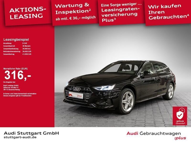 Mythosschwarz metallic Gebraucht 2024 Audi A4 Advanced Plus Kombi | 40.420 € (Teuer) - Bild 1/2