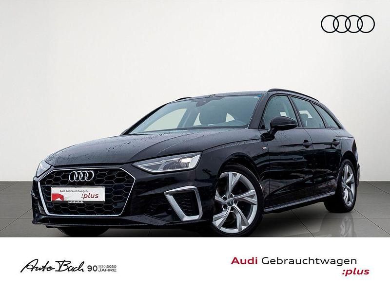 Mythosschwarz metallic Gebraucht 2022 Audi A4 S-Line Kombi | 27.970 € (Guter Preis) - Bild 1/4