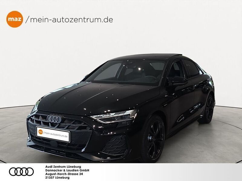 Mythosschwarz metallic Neu 2025 Audi A3 S-Line Limousine | 49.410 € - Bild 1/4