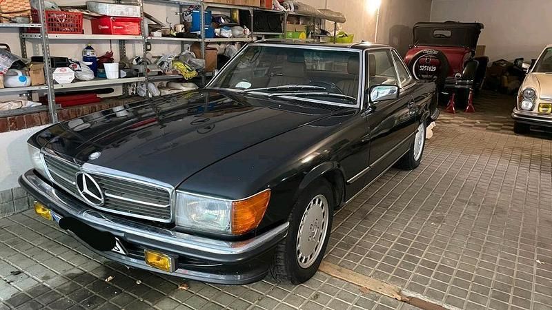 Schwarz Gebraucht 1986 Mercedes SL300 Cabrio | 49.000 € - Bild 1/1