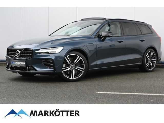 Denim blue (dunkelblau) Gebraucht 2020 Volvo V60 R-Design Kombi | 39.695 € - Bild 1/4
