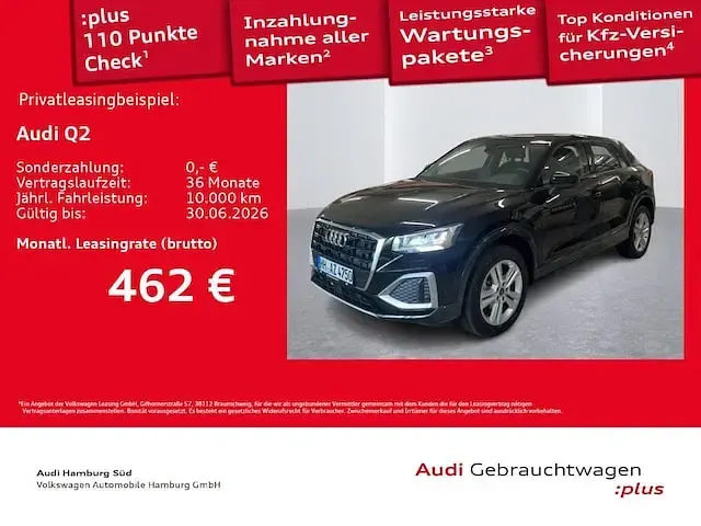 Gebraucht Audi Q2 Advanced Plus 150 PS (110 kW) 2026 A2 brillantschwarz SUV