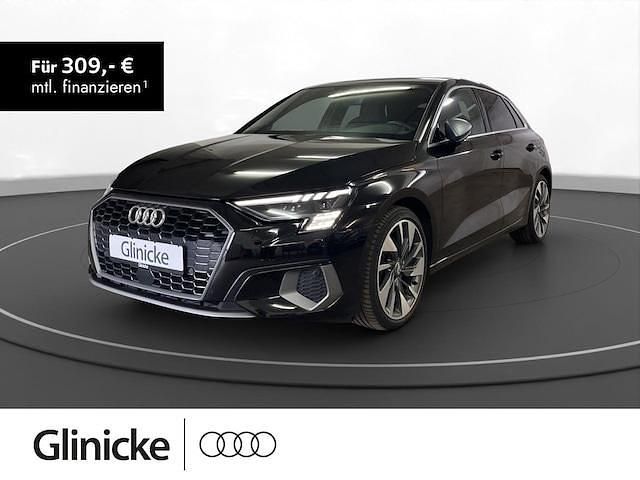 Mythosschwarz metallic Gebraucht 2021 Audi A3 Ambiente Limousine | 27.980 € (Etwas zu teuer) - Bild 1/3