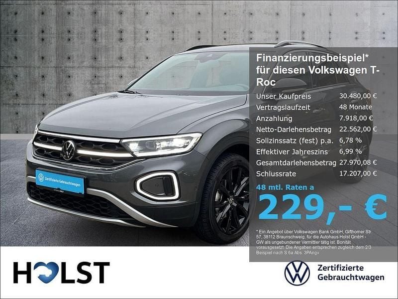 Indiumgrau metallic Gebraucht 2024 VW T-Roc IQ Drive SUV | 30.480 € (Fairer Preis) - Bild 1/4