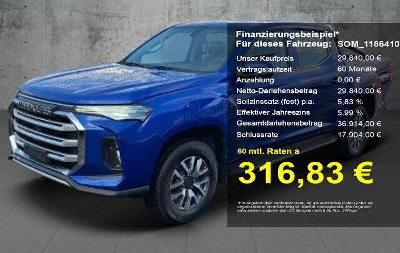Blau Gebraucht 2024 Maxus e-T90 Abholung | 29.840 € (Guter Preis) - Bild 1/4