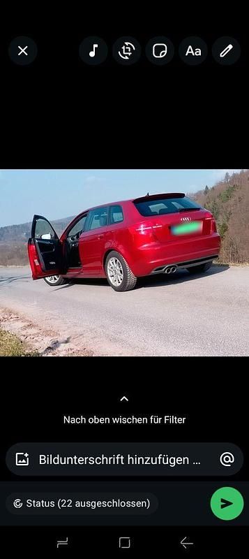 Gebraucht Audi A3 S-Line 170 PS (125 kW) 2012 Rot Kleinwagen