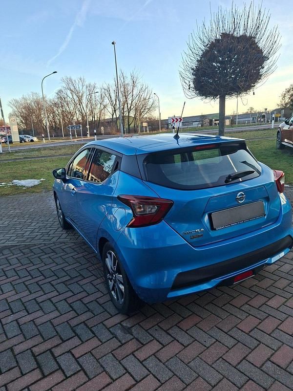Gebraucht Nissan Micra Acenta 71 PS (52 kW) 2017 Blau Kleinwagen