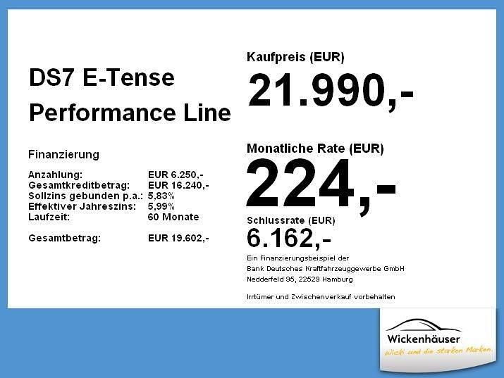 Gebraucht DS Automobiles DS7 Crossback Performance 224 PS (164 kW) 2021 Lack weiss banquise/lackierung SUV