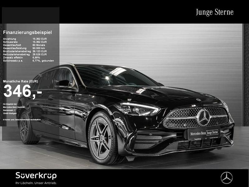 Schwarz Gebraucht 2024 Mercedes C300 AMG Kombi | 43.890 € (Fairer Preis) - Bild 1/2