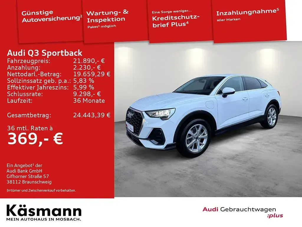 Gebraucht Audi Q3 Sportback Business 245 PS (180 kW) 2022 Weiß SUV
