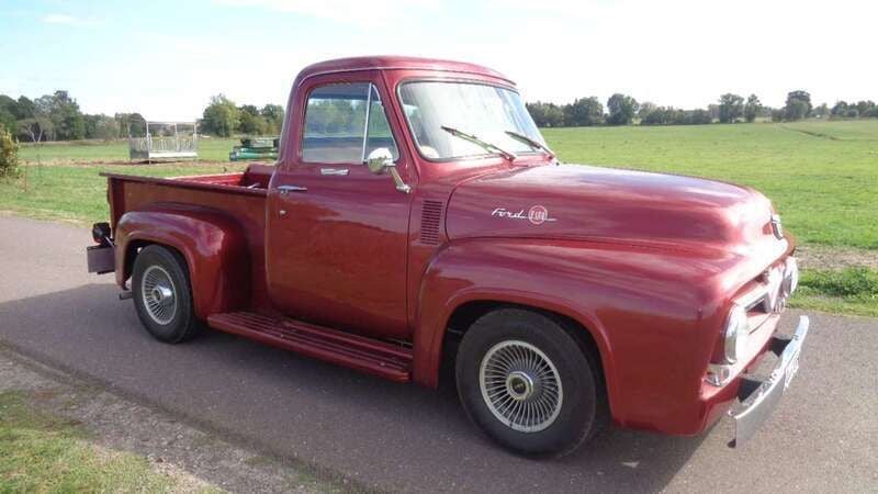 Rot Gebraucht 1955 Ford F100 Abholung | 32.500 € - Bild 1/4