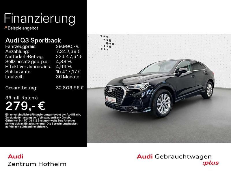 Mythosschwarz metallic Gebraucht 2022 Audi Q3 SUV | 29.990 € (Fairer Preis) - Bild 1/4