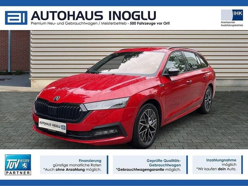 Rot velvetrot metallic (metallic) Gebraucht 2023 Skoda Octavia SportLine Kombi | 26.980 € (Fairer Preis) - Bild 1/4