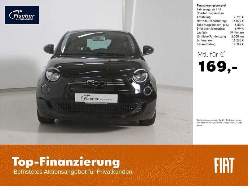 Schwarz Gebraucht 2023 Fiat 500e Basis Limousine | 17.980 € (Superpreis) - Bild 1/4